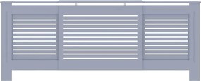 vidaXL Κάλυμμα Καλοριφέρ Γκρι 205 εκ. από MDF