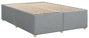 ΚΡΕΒΑΤΙ BOXSPRING ΜΕ ΣΤΡΩΜΑ ΑΝΟΙΧΤΟ ΓΚΡΙ 140X190 ΕΚ. ΥΦΑΣΜΑΤΙΝΟ 3291268