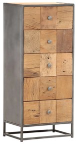 vidaXL Συρταριέρα 45x30x100 εκ. από Μασίφ Ανακυκλωμένο Ξύλο