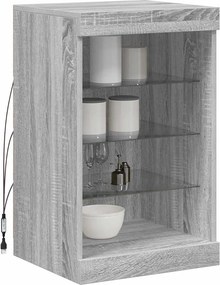 vidaXL Μπουφές με LED Γκρι Sonoma 41 x 37 x 67 εκ.