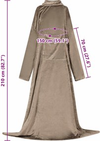 vidaXL Φούτερ-κουβέρτα Καμηλοπάρδαλη F Φανέλα