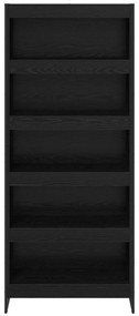 vidaXL Βιβλιοθήκη 2 pcs Μαύρη Οξυά 80 x 30 x 189,5 εκ