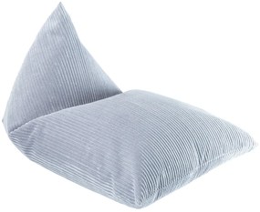 Πουφ Lounger Υφασμα Κοτλε Ανοιχτό Μπλε