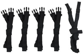 vidaXL Κουκούλα βάρκας Γκρι Μήκος 610-671 cm Πλάτος 254 cm