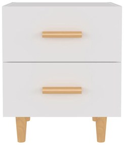 vidaXL Κομοδίνα 2 τεμ. Λευκά 40 x 35 x 47,5 εκ.
