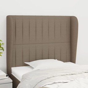 Κεφαλάρι με Πτερύγια Taupe 103x23x118/128 εκ. Υφασμάτινο 3118188