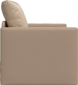 vidaXL Κρεβάτι καναπές 60cm Καπουτσίνο Δερματίνη