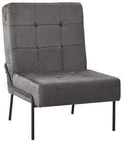 Καρέκλα Relax Σκούρο Γκρι 65 x 79 x 87 εκ. Βελούδινη - Γκρι