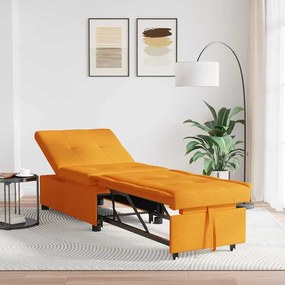 vidaXL Κρεβάτι καναπές Σκούρο κίτρινο 194 x 67 x 37 εκ ύφασμα