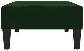 vidaXL Σκαμπό/Υποπόδιο Σκούρο Πράσινο 78 x 56 x 32 Βελούδινο