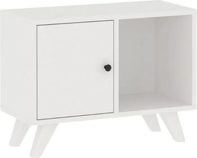 Κομοδίνο Rico Megapap χρώμα λευκό 65,2x30x49εκ.
