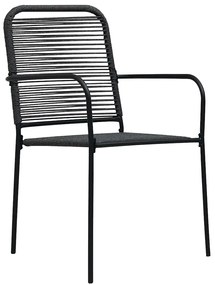 vidaXL Σέτ φαγητού για κήπο 5 pcs Μαύρο