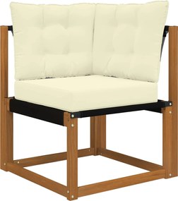 vidaXL Μαξιλάρι Καναπέ Εξωτερικού Χώρου 3 pcs Κρεμ Πολυεστέρας