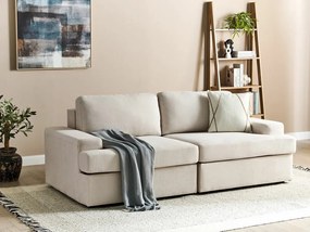 Καναπές Berwyn 1690, Beige, 208x112x86cm, Πόδια: Πλαστική ύλη,Ευκάλυπτος