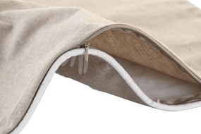 Κάλυψη μαξιλαριού DKD Home Decor Φύλλα Καφέ 50 x 1 x 50 cm