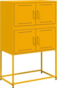 vidaXL Ντουλάπι Μουσταρδί 68,5x38,5x107 εκ. από Ατσάλι