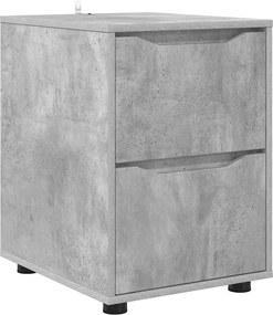 vidaXL Ντουλάπι αποθήκευσης Σκυρόδεμα Γκρι 40 x 48 x 57 εκ