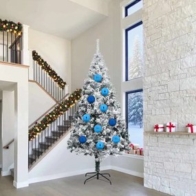 vidaXL Σετ Χριστουγεννιάτικων Στρογγυλών Μπαλίτσων 4 pcs Μπλε