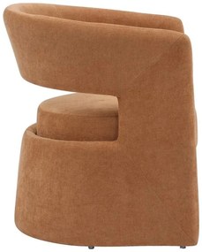 Πολυθρόνα Leicy ύφασμα σε καφέ απόχρωση 69x63x76.5εκ 69x63x76.5 εκ.