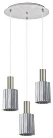 Φωτιστικό Οροφής  SE21-NM-4-GL1-3NM ADEPT TUBE Nickel Matt Pendant Smoked Glass+ - 51W - 100W - 77-8396