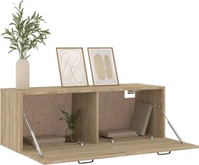 vidaXL Ντουλάπι Τοίχου Sonoma Δρυς 100x36,5x35 εκ. Επεξεργασμένο Ξύλο
