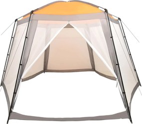 vidaXL Σκίαστρο Πισίνας Γκρι 500 x 433 x 250 εκ. Υφασμάτινο