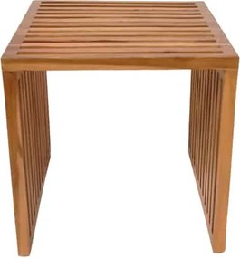 Βοηθητικό τραπέζι Saimon teak ξύλο φυσικό 40x40x40εκ