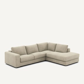 Γωνιακός καναπές από λινό βελούδο, SKANDER