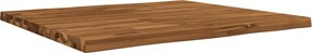 vidaXL Επιφάνεια Τραπεζιού Live Edge 90 x 80 x 3,2 cm Ορθογώνιος