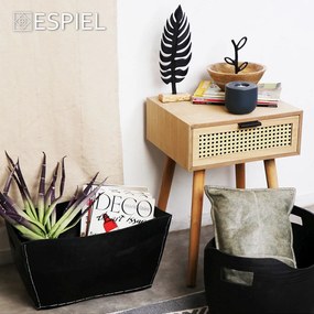 ΜΠΩΛ ΞΥΛ. ΜΕ ΜΕΤΑΛΛΙΚΗ ΛΑΒΗ ΜΑΥΡΗ 20Χ20Χ17ΕΚ