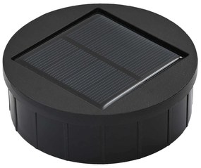 vidaXL Ηλιακό LED Φως Δρόμου 2 pcs Μαύρο Κρύο Ρολαρισμένο Χάλυβα