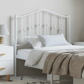 vidaXL Ανταλλακτικό κεφαλάρι Λευκό 100 εκ. Μεταλλικό