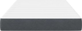 vidaXL Στρώμα Κρεβατιού με στρώμα Γκρι 120 x 190 cm ύφασμα