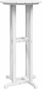 vidaXL Τραπέζι μπαρ Λευκό 55 x 55 x 107 cm Πολυαιθυλένιο