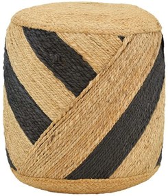 Σκαμπό Relous 302-000026 Φ37x39cm Natural-Black