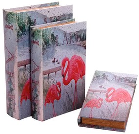 Σετ 3 Kουτιά Βιβλία 30x22x7cm, 25x16x6cm, 20x12x4cm Etoile KL-395A
