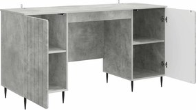 vidaXL Γραφείο Γκρι Σκυροδέματος 142,5 x 50 x 75 εκ.