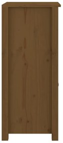 vidaXL Συρταριέρες 2 τεμ. Καφέ Μελί 40x35x80 εκ. από Μασίφ Ξύλο Πεύκου