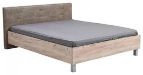 ΚΡΕΒΑΤΙ CANON 160 GREY OAK - ΓΚΡΙ ΥΦΑΣΜΑ 176.5*212.5*93.5 (160*200) 11008489