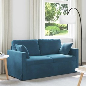 vidaXL Καναπές Μπλε 158 x 78 x 80 εκ Βελούδο