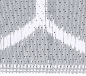 vidaXL Χαλί εξωτερικού χώρου ARAKIL Γκρι 140x200 cm PP