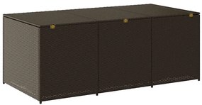 vidaXL Κουτί Αποθήκευσης Κήπου Καφέ 180x90x70 εκ. από Συνθετικό Ρατάν