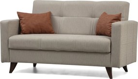 Διθέσιος Καναπές Κρεβάτι Μπεζ POLYA 75x151x86