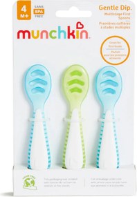 Κουτάλια Φαγητού (Σετ 3τμχ) Munchkin Gentle Dip Blue-Green