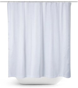 Αδιάβροχη Μονόχρωμη Κουρτίνα Μπάνιου Hydro 180x220cm Άσπρο