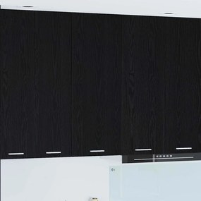 vidaXL Κρεμαστό ντουλάπι Μαύρη Οξυά 40 x 31 x 100 εκ.