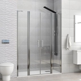 Καμπίνα Ντουζιέρας Από Τοίχο Σε Τοίχο Ανοιγόμενη Panex 700 PAN700175 6mm Clear-Chrome Karag 175 x190 Αλουμίνιο,Γυαλί