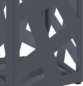 vidaXL Βάση ομπρέλας βροχής Ανθρακί 15,5 x 15,5 x 49 εκ Ατσάλι