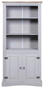 vidaXL Έπιπλο Τηλ. Μεξικ Στιλ Corona Γκρι 80x40x170 εκ Ξύλο Πεύκου