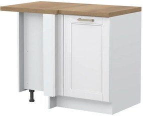 Επιδαπέδιο γωνιακό ντουλάπι Tahoma R-UG-1K-Λευκό ματ - 109.00Χ64.00Χ88.00cm